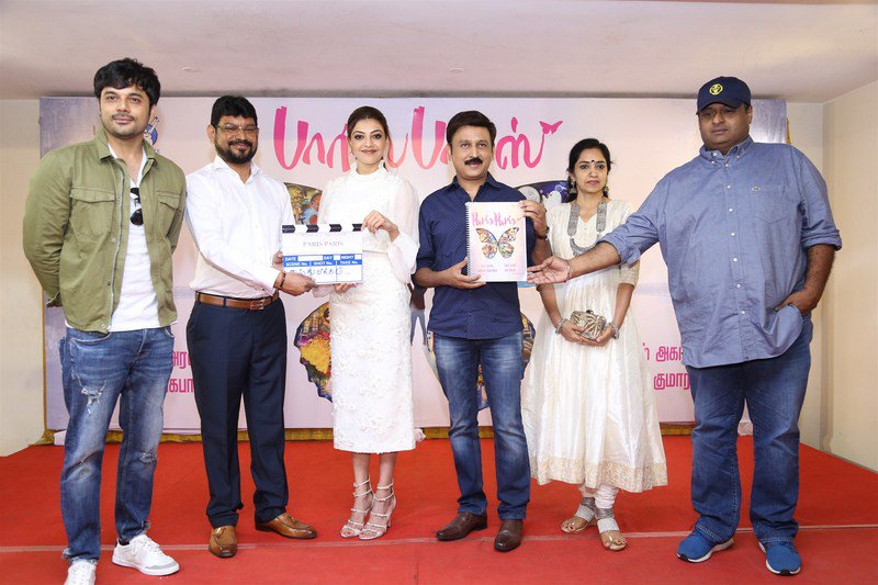 The Tamil remake of critically acclaimed National Award winning film "Queen", to feature Kajal Aggarwal in the lead, was launched here on Sunday. The film is titled "Paris Paris". Actor-filmmaker Ramesh Aravind, who is directing the Kannada version of the film, will also direct the Tamil version. Kajal Aggarwal,Actor Shashi Varun,Director Ramesh Aravind,Tamilachi Thangapandian,Manu Kumaran,Amit Trivedi,Paris Paris movie launch,Paris Paris,Paris Paris movie launch pics,Paris Paris movie launch images,Kangana Ranaut