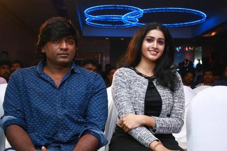 Actor Vijay Sethupathi, Actress Tanya at Karuppan press meet. Vijay Sethupathi,Tanya,R Panneerselvam,AM Rathnam,Karuppan press meet,Karuppan press meet pics,Karuppan press meet images,Karuppan press meet stills,Karuppan press meet pictures,Karuppan press meet photos