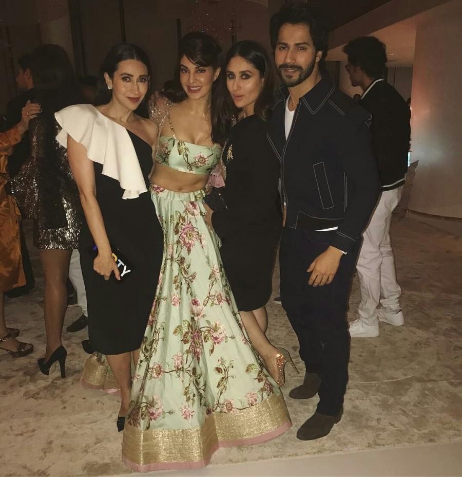 Jacqueline Fernandez will be seen slipping into the shoes of Karisma Kapoor as she plays the role of Alishka. The film also stars Taapsee Pannu who will reminisce the role of Rambha. Varun Dhawan and Jacqueline Fernandez,Varun Dhawan,Jacqueline Fernandez,Ambani's bash,Judwaa 2,Judwaa 2 couple