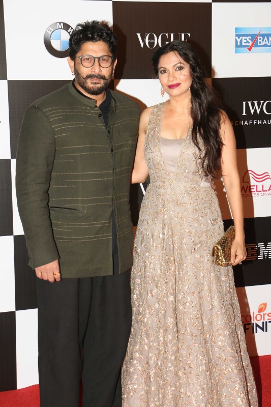 Arshad Warsi with his wife Maria Goretti at Vogue Women of the Year 2017. Arshad Warsi with wife Maria Goretti,Arshad Warsi,Maria Goretti,Vogue Women of the Year 2017,Celebs at Vogue Women of the Year 2017