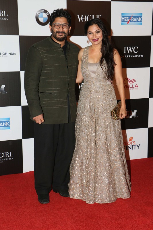 Actor Arshad Warsi with his wife Maria Goretti at Vogue Women of the Year 2017. Arshad Warsi with wife Maria Goretti,Arshad Warsi,Maria Goretti,Vogue Women of the Year 2017,Celebs at Vogue Women of the Year 2017