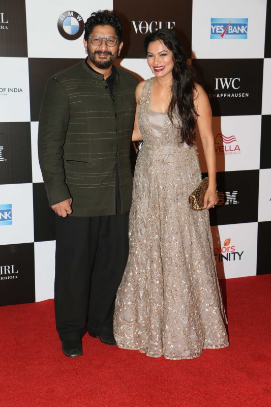 Actor Arshad Warsi with his wife Maria Goretti spotted at Vogue Women of the Year 2017. Arshad Warsi with wife Maria Goretti,Arshad Warsi,Maria Goretti,Vogue Women of the Year 2017,Celebs at Vogue Women of the Year 2017