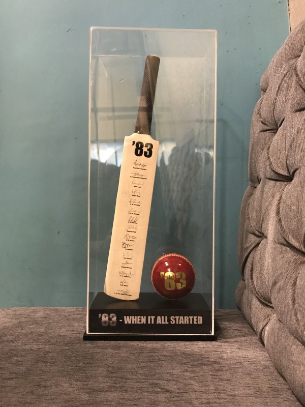 The makers of '83 starring Ranveer Singh in the lead have organized a special event for the champions who won the first ever cricket world cup for India. What grabs our attention is the intriguing invites designed especially for the event which is held on 27th September, 2017. The invites are in sync with the theme of the film which consists of a bat and a ball, as the film is based on 1983 world cup. The most exciting part of the invite is that the bat has been signed by the 1983 world cup champions and has a tagline as '83 when it all started. After a huge speculations, Ranveer Singh is all set to portray the legendary cricketer Kapil Dev in a film. 83,1983 World Cup,1983,Ranveer Singh,Kapil Dev,Mohinder Amarnath,Sunil Gavaskar,Kirti Azad,Yashpal Sharma,Krishnamachari Srikkanth,Roger Binny,Balwinder Singh Sandhu,Sandeep Patil,Syed Kirmani,Madan Lal,Ravi Shastri,Dilip Vengsarkar & Sunil Valson