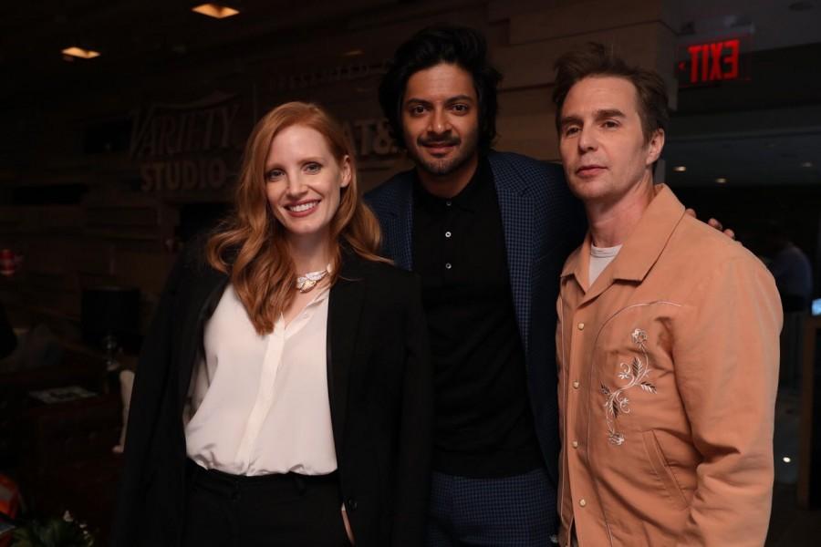 The actor has been traveling with the cast across the world and has been meeting some of the best talent from across the globe at the various film festivals the film has been to. After having shared screen space with the most iconic actress, Dame Judi Dench, Ali was recently spotted hanging out with Oscar Nominated Actress Jessica Chastain who's known for her role for films like The Help, Zero Dark Thirty, Miss Sloane and several others. Joining them was iconic actor Sam Rockwell. The trio met at a recent gathering and exchanged several notes over lunch about their respective upcoming films. Ali who's making his big lead debut with the film was told by the actors, "They told me to have fun as, obviously, its my first time here, which they said I will always remember. It was sweet". Ali Fazal,Jessica Chastain,Sam Rockwell,Ali Fazal hangs out with Jessica Chastain and Sam Rockwell