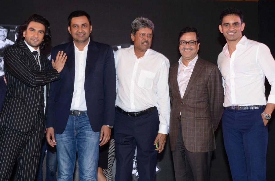 The entire cricket team went on to share their experiences with each other and were caught in emotional yet funny instances. Ranveer Singh who is all set to play the character of Kapil Dev in the film also had his fan moment while sharing the stage with the legendary cricketers. 83 movie launch,83 movie,Kapil Dev,Ranveer Singh,Srikkanth,Amarnath