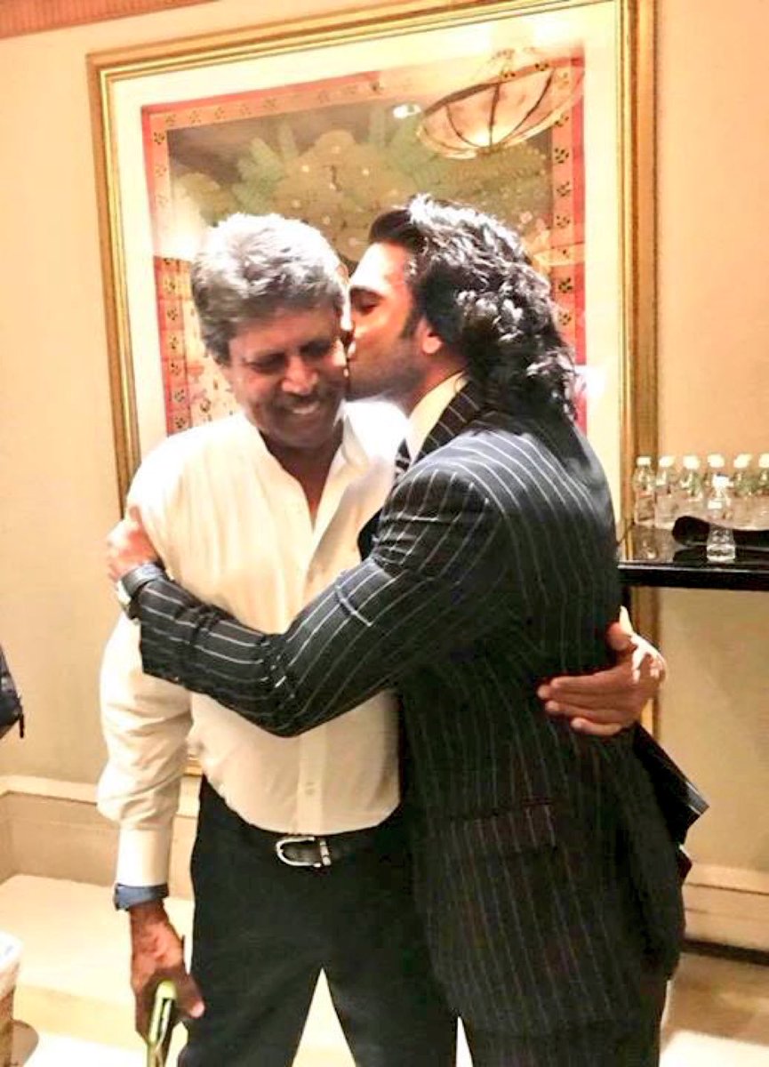 Pictures: Kapil Dev, Ranveer Singh hug it out at 83 special