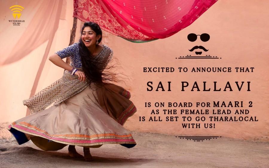 Actress Sai Pallavi has been roped in as the leading lady of Dhanush starrer upcoming Tamil action-comedy "Maari 2", its director Balaji Mohan announced on Thursday. "The vibrant Sai Pallavi is the heroine of 'Maari 2'. It's a character that's right at the heart of the film," Balaji tweeted. The project marks Balaji's second collaboration with Dhanush after "Maari". In "Maari", Dhanush played a dhoti-clad, moustache twirling local rowdy and he was paired with Kajal Aggarwal. Actors Robo Shankar and Vinod, who played Dhanush's sidekicks in the first part, will be part of "Maari 2", which is slated to go on the floors from October. Malayalam actor Tovino Thomas has been signed to play the antagonist. Sai Pallavi,actress Sai Pallavi,Sai Pallavi with Dhanush,Sai Pallavi and Dhanush,Dhanush,Maari 2,Sai Pallavi in Maari 2
