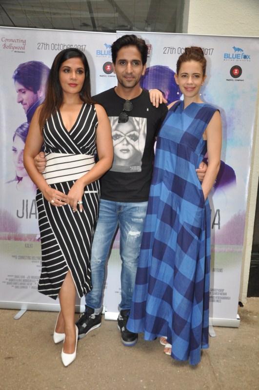 A story about two starkly different women (Richa Chadha and Kalki Koechlin) that share the same name. Together, they embark on a life-changing journey heading towards the same fate. The film is shot in Sweden. Richa Chadda,Arslan Goni,Dir Howard,Producer Mirza,Kalki Koechlin,Jia Aur Jia trailer launch,Jia Aur Jia trailer,Jia Aur Jia,Jia Aur Jia trailer launch pics,Jia Aur Jia trailer launch images,Jia Aur Jia trailer launch stills,Jia Aur Jia trailer launch pic