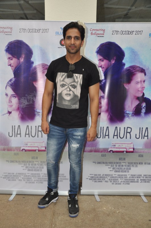 Arslan Goni at the trailer launch of Jia aur Jia. Richa Chadda,Arslan Goni,Dir Howard,Producer Mirza,Kalki Koechlin,Jia Aur Jia trailer launch,Jia Aur Jia trailer,Jia Aur Jia,Jia Aur Jia trailer launch pics,Jia Aur Jia trailer launch images,Jia Aur Jia trailer launch stills,Jia Aur Jia trailer launch pic