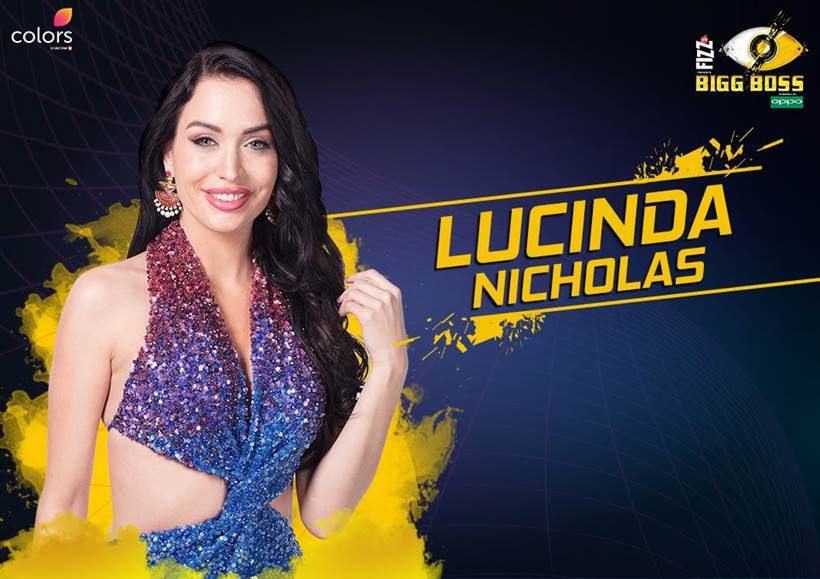 Lucinda Nicholas Bigg Boss 11,Bigg Boss 11 contestants list with photos,Bigg Boss 11 contestants profiles,Bigg Boss 2017 participants,Host Salman Khan,Bigg Boss 11 18 contestants,Bigg Boss 11 houses,colors,reality TV show,Hina khan,shilpa shinde,Hiten Tejwani,Priyank Shar