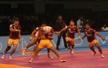 Continuing their good form in the Chennai leg, Puneri Paltan edged past UP Yoddha 34-33 in the Inter Zone Challenge Week of the fifth Pro Kabaddi League here on Saturday. The star against Tamil Thalaivas in Friday's match, Pune's skipper Deepak Hooda scored three super raids and ended with 16 points for His team. On the other hand, Sagar Krishna scored six tackle points for UP Yoddha and Rishank Devadiga contributed nine tackle points.