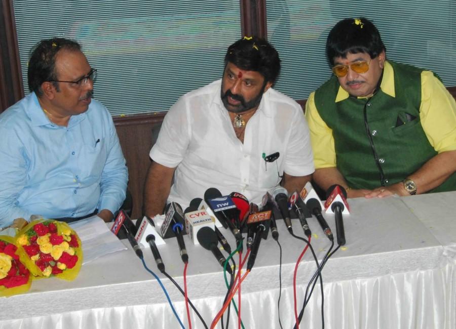 Actor Nandamuri Balakrishna inaugurates Andhra Pradesh Film Development Corporation (APFDC) in Vijayawada, Karnataka on Oct 1, 2017. Nandamuri Balakrishna,Balakrishna,actor Balakrishna,Balakrishna inaugurates APFDC,Andhra Pradesh Film Development Corporation