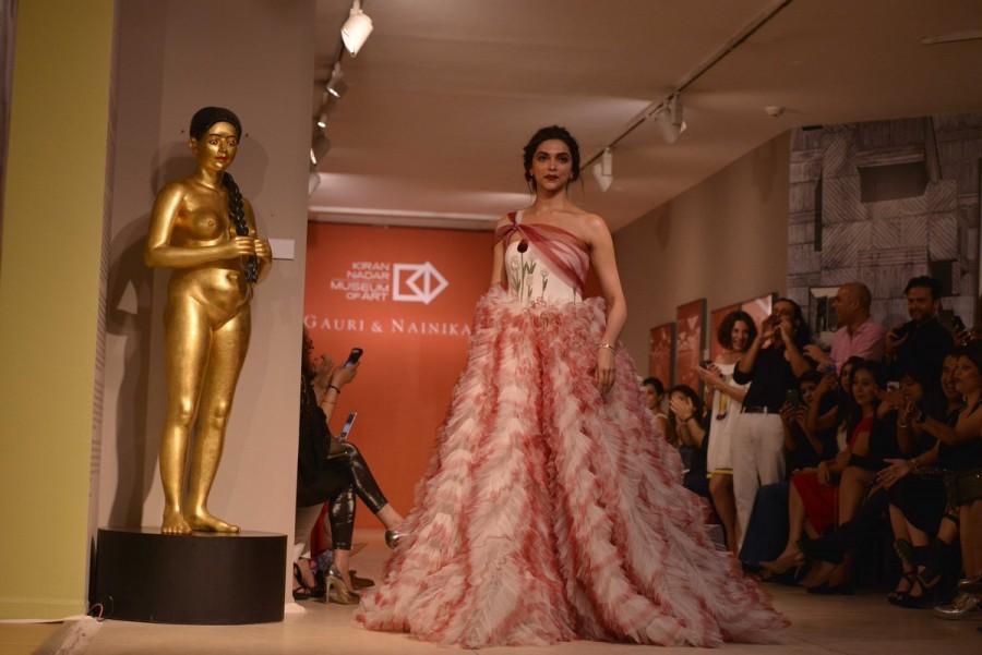 Actress Deepika Padukone looks gorgeous as she walks the ramp for Designer Gauri and Nainika in New Delhi. Deepika Padukone,actress Deepika Padukone,Deepika Padukone walks the ramp,Deepika Padukone ramp walk,Gorgeous Deepika Padukone,Gauri and Nainika