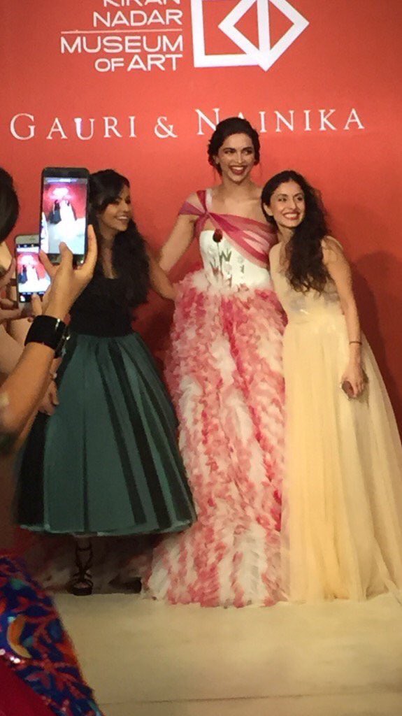 Deepika Padukone walks the ramp at an event in Delhi. Deepika Padukone,actress Deepika Padukone,Deepika Padukone walks the ramp,Deepika Padukone ramp walk,Gorgeous Deepika Padukone,Gauri and Nainika