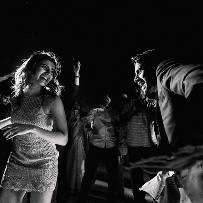 Samantha Ruth Prabhu dancing with Naga Chaitanya. Samantha-Naga Chaitanya,Samantha and Naga Chaitanya,Samantha and Naga Chaitanya wedding,Samantha and Naga Chaitanya marriage,Samantha wedding,Samantha marriage,Naga Chaitanya wedding,Naga Chaitanya marriage