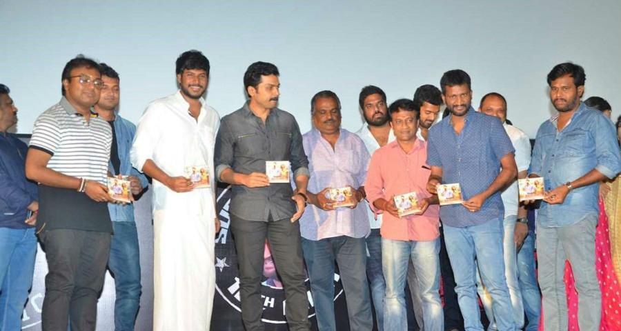 Tamil movie Nenjil Thunivirunthal audio launch event held at Chennai. Celebs like Karthi, Vikranth, Sundeep Kishan, D Imman, Harish Uthaman, Swathi, T. Siva, Dhileepan, Appukutty, Kasi Viswanathan, Dhananjayan graced the event. Karthi,Vikranth,Sundeep Kishan,Nenjil Thunivirunthal,Nenjil Thunivirunthal audio launch,Nenjil Thunivirunthal audio launch pics,Nenjil Thunivirunthal audio launch images,Nenjil Thunivirunthal audio launch stills,Nenjil Thunivirunthal audio launch pictures