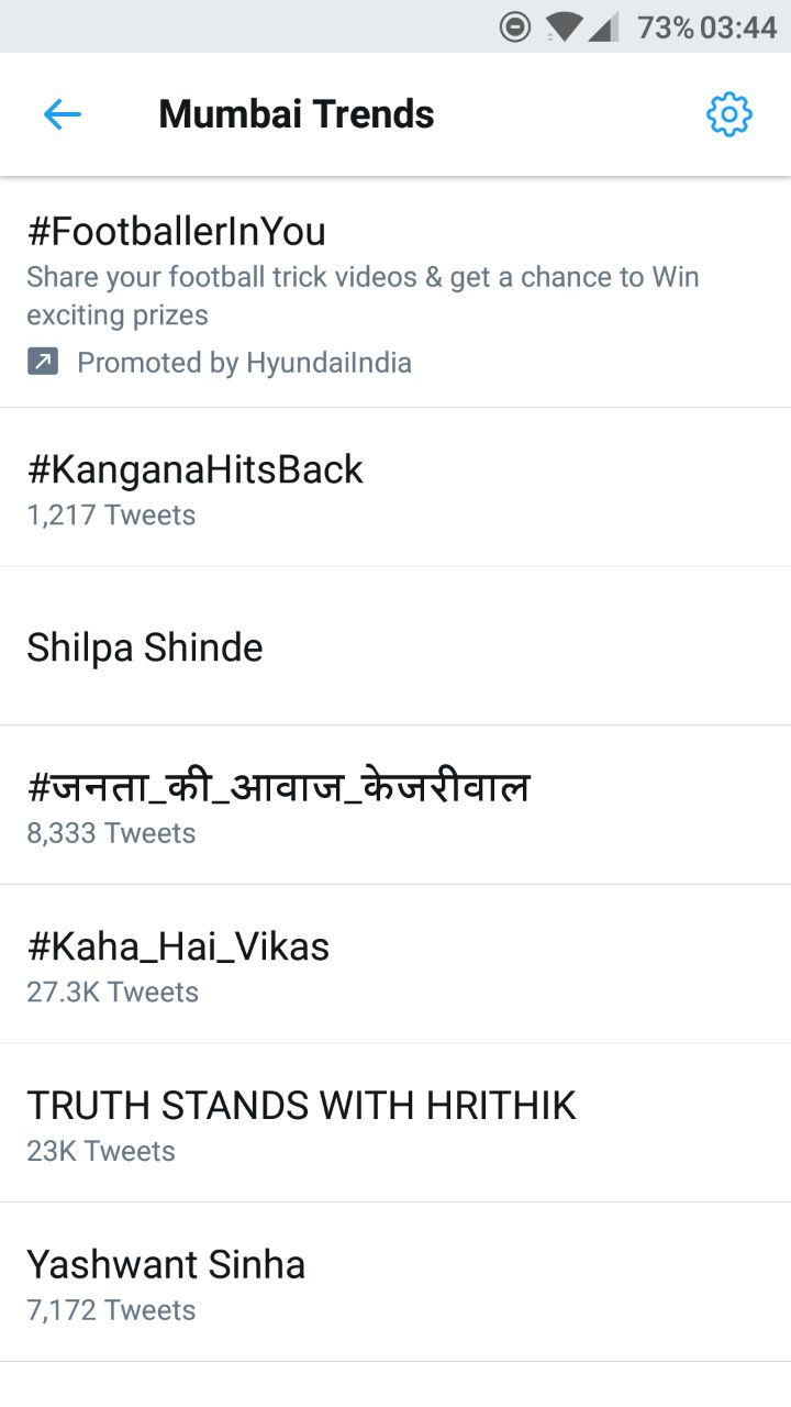 The day-long social media trend was one of the strongest and fast-growing trends witnessed on Twitter yesterday. Hrithik Roshan,actor Hrithik Roshan,Kangana Ranaut,Hrithik Roshan statement,Hrithik Roshan and Kangana Ranaut,hrithik roshan kangana ranaut