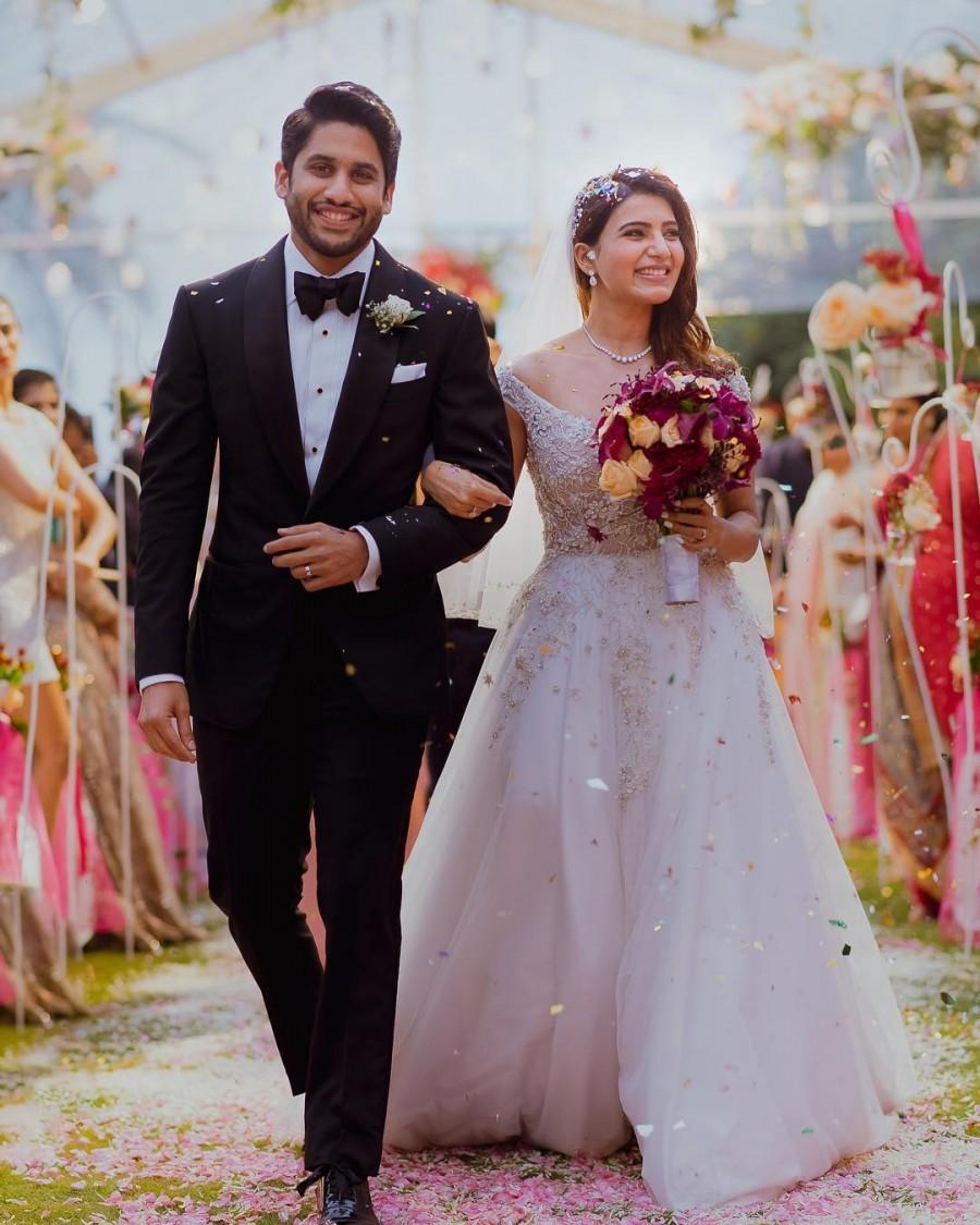 Members from the Daggubati family -- Venkatesh, Suresh Babu -- were one among the few family members who present at the wedding. Samantha Ruth Prabhu,Samantha,Samantha wedding,Samantha marriage,Samantha weds Naga Chaitanya,Naga Chaitanya,Naga Chaitanya wedding,Naga Chaitanya wedding pics,Naga Chaitanya marriage