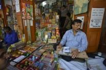 Crackers being sold at a Jama Masjid market in Delhi. The Supreme Court on 9th October ruled that there will be no sale of firecrackers during Diwali, as it restored a November 2016 order banning the sale and stocking of firecrackers in Delhi and National Capital Region.