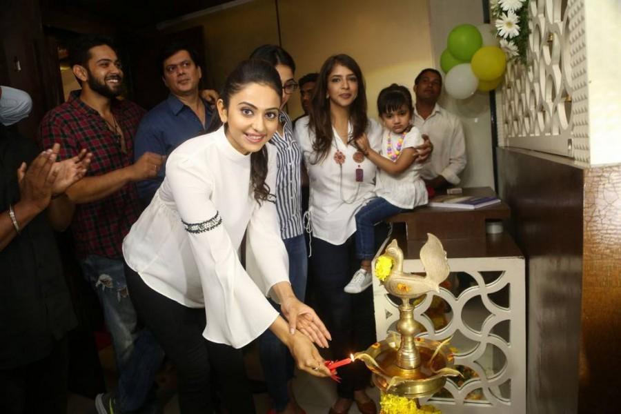 Celebs like Rhea Chakraborty, Rakul Preet Singh, Lavanya Tripathi, Regina Cassandra Junior spotted at Kuppanna Restaurant Launch. Rhea Chakraborty,Hari Teja,Rakul Preet Singh,Lavanya Tripathi,Regina Cassandra,Junior Kuppanna Restaurant Launch,Junior Kuppanna Restaurant