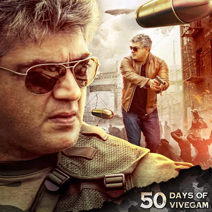 Tamil action thriller film "'Vikram Vedha" has completed 50 days in theatres. Thala Ajith,Ajith,Vivegam completes 50 days,Vivegam 50 days,Vivegam 50 days poster,Ajith Kumar,Ajith's Vivegam