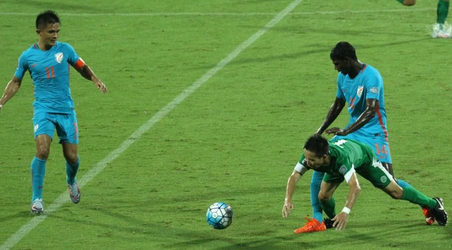 Macau defender Man Fai Ho scored an own goal in the 70th minute while trying to clear a pass into the penalty box by India's Halicharan Narzary. Nicholas Mário de Almeida Torrão scored the lone goal for the visitors in the 37th minute. India thrash Macau,India beats Macau,2019 Asian Cup,Asian Cup 2019,2019 asian cup qualifiers draw,India thrashed Macau 4-1