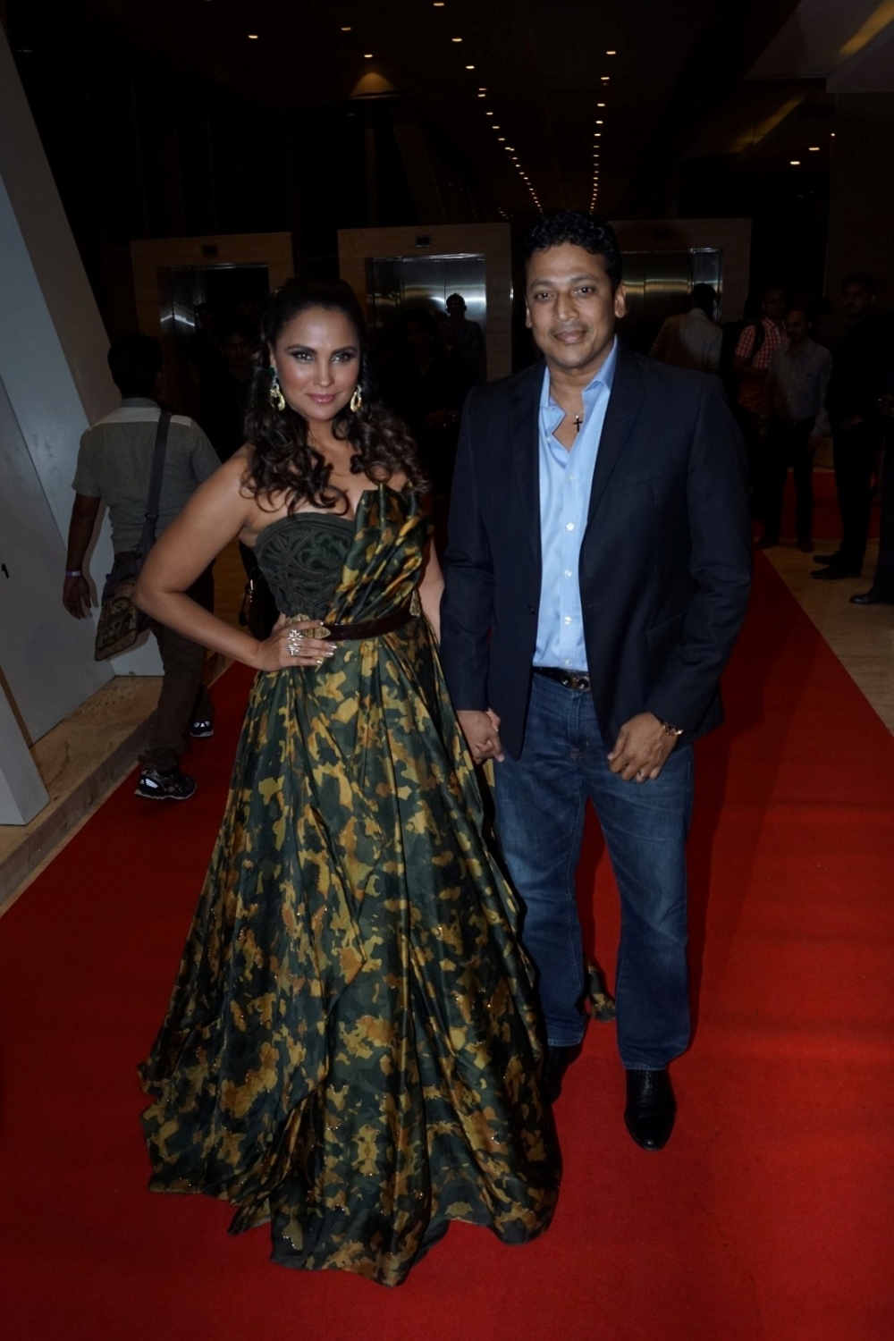 Actress Lara Dutta along with her husband Mahesh Bhupathi at star studded red carpet of "Miss Diva Grand Finale" in Mumbai on Oct 11, 2017. Lara Dutta,Mahesh Bhupathi,Lara Dutta and Mahesh Bhupathi,Lara Dutta at Miss Diva Grand Finale,Mahesh Bhupathi at Miss Diva Grand Finale,Miss Diva Grand Finale,Miss Diva Grand Finale 2017