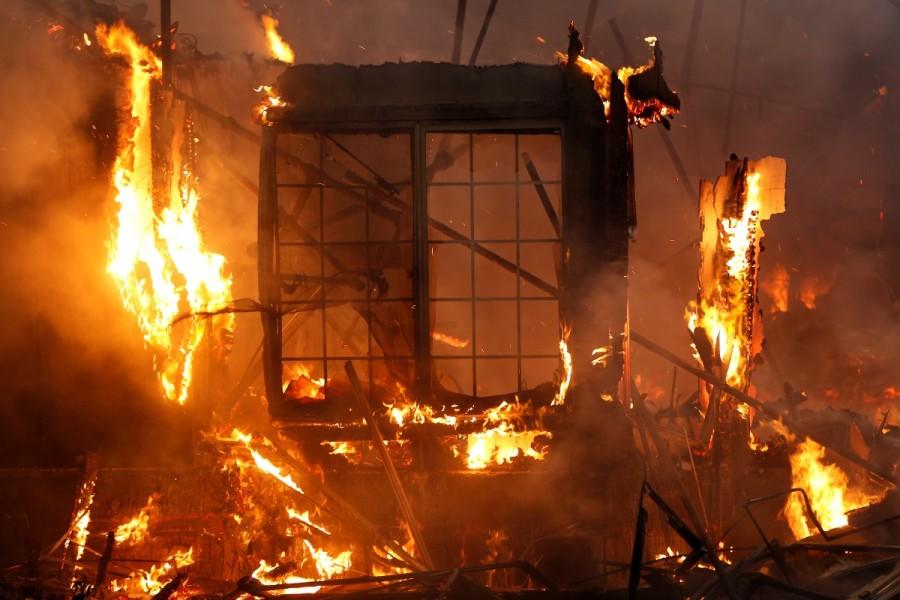 The largest fires were in Northern California's Sonoma, Napa and Mendocino counties, filling the picturesque landscape of the state's wine country with charred rubble and clouds of smoke. California,California wildfire,California wildfire ravage,massive wildfire,California massive wildfire
