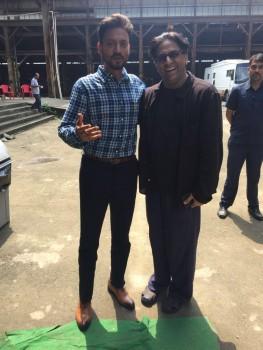 Irrfan Khan is ready for his international project Doob releasing this October in Bangladesh and also recently launched the trailer of his rom-com Qarib Qarib Single. These two maestri were seen shooting for an ad film earlier this week in Film city.