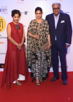 Boney Kapoor and Sridevi spotted at Jio Mami Film Festival 2017.