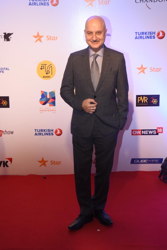 Anupam Kher spotted at Jio Mami Film Festival 2017. Boney Kapoor,Sridevi,Jackie Shroff,Anupam Kher,Jio Mami Film Festival 2017,Jio Mami Film Festival,Jio Mami Film Festival pics,Jio Mami Film Festival images,Jio Mami Film Festival stills,Jio Mami Film Festival pictures,Jio Mami Film Festival photos