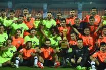 Virat Kohli’s All Heart thrash All Stars led by Bollywood actor Ranbir Kapoor in a charity football match, Celebrity Clasico at the Mumbai.