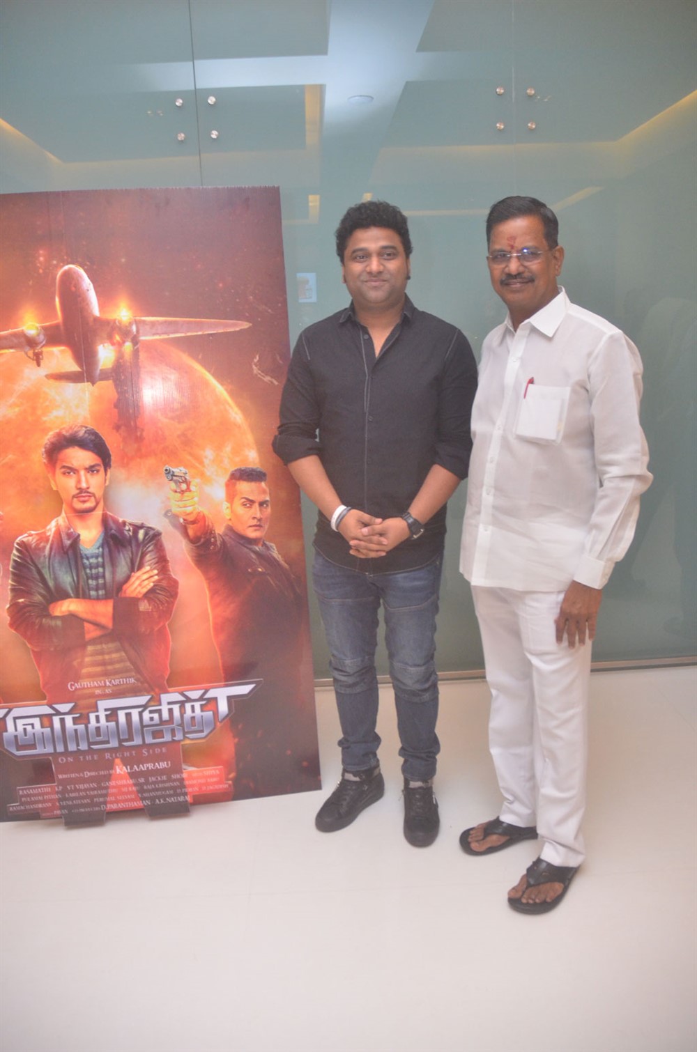 Devi Sri Prasad and Kalaipuli S Thanu at Indrajith audio launch. Gautham Karthik,Devi Sri Prasad,Kalaipuli S Thanu,Indrajith,Indrajith audio launch,Indrajith music launch,Indrajith audio launch pics,Indrajith audio launch images,Indrajith audio launch stills,Indrajith audio launch pictures,Indrajith audio launch photos