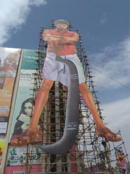 Thalapathy Vijay fans rocks with mass cutout for their Mersal star.