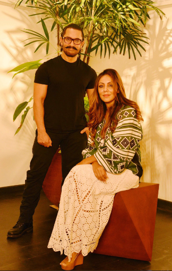 Gauri Khan took to Twitter to share insights from their meeting. The star wife posted pictures and a video on Twitter. She said, "Seemingly effortless and gracious as always ... Coffee, candle lights and @aamir_khan at #GauriKhanDesigns". The creative mind shared another picture with a caption, "A warm welcome and a big hug. #GauriKhanDesigns was embellished with @aamir_khan ...". Secret Superstar,Secret Superstar actor Aamir Khan,Aamir Khan,actor Aamir Khan,Aamir Khan visits Gauri Khan store,Aamir Khan with Gauri Khan,Gauri Khan store