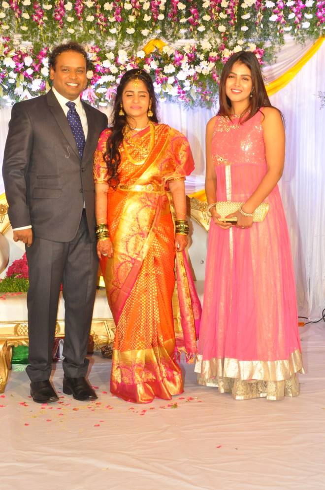Comedian actor Harish wedding reception pictures. Harish,Harish wedding reception,Vennela Kishore,Harish wedding reception pics,Harish wedding reception images,Harish wedding reception stills,Harish wedding reception pictures,Harish wedding reception photos
