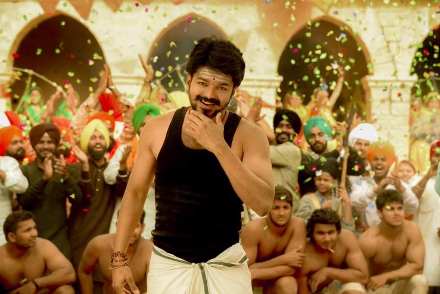 The film marks Atlee's reunion with Vijay after last year's Tamil blockbuster "Theri". Vijay,Samantha,Kajal Aggarwal,Nithya Menen,Mersal stills,Mersal,Mersal pics,Mersal images,Mersal photos,Mersal movie stills,Mersal movie pics,Mersal movie images,Mersal movie photos