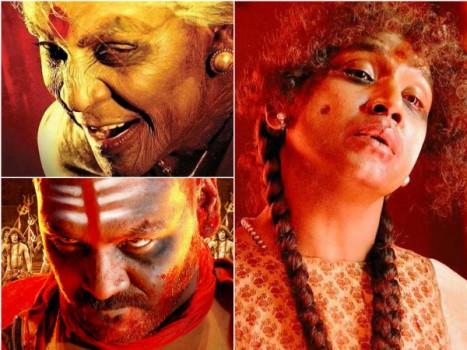 Raghava Lawrence's Scary Looks in Kanchana 2 Movie