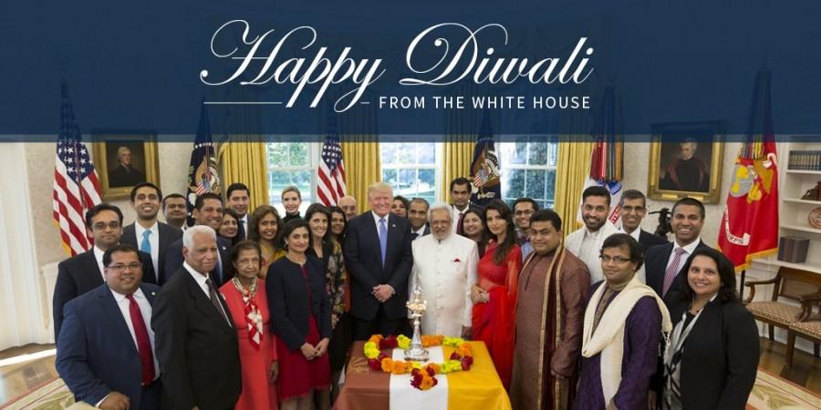 A video of the White House celebration and Trump's message was posted to the President's Facebook page. US President Donald Trump,Donald Trump,Donald Trump celebrates first Diwali,Donald Trump celebrates Diwali,Donald Trump celebrates Diwali in White House,Indian American
