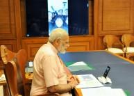 Prime Minister Narendra Modi on Thursday conveyed Diwali greetings to the crew of Indian Naval Sailing Vessel (INSV) Tarini, currently on a mission to circumnavigate the globe. Modi also communicated with the crew through video call and wished them a "Happy Diwali" on behalf of the nation. He also wished them success in their mission. The Prime Minister had earlier met the crew of INSV Tarini on August 16 this year before they embarked on the 22,100 nautical mile circumnavigation journey. Tarini is currently approaching their first stop in Fremantle, Australia and is expected to reach there on Sunday (October 22) after covering 4,770 nautical miles.