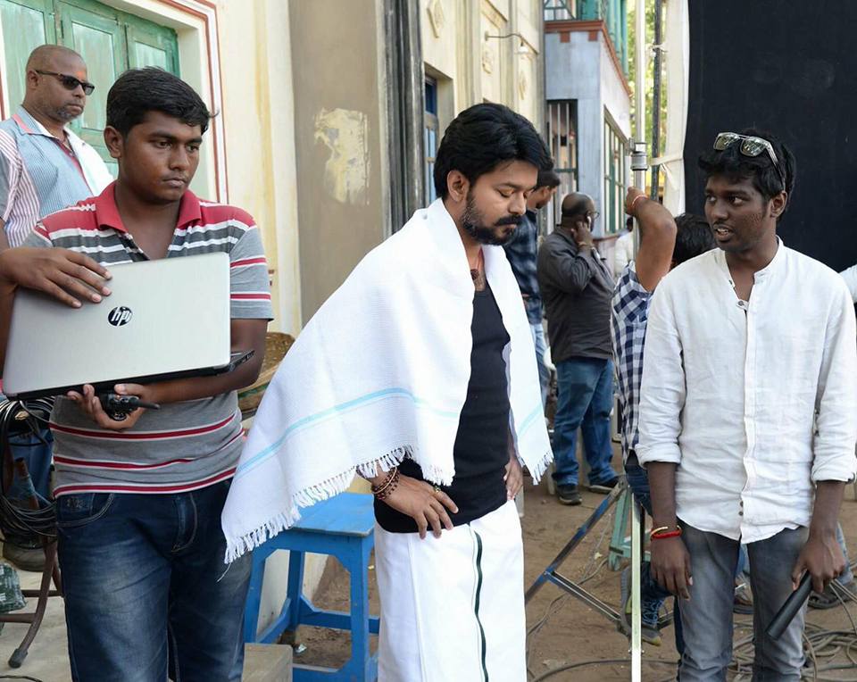 Thalapathy Vijay's Mersal making stills. Vijay,Thalapathy Vijay,Mersal making stills,Mersal making pics,Mersal making images,Mersal making pictures,Mersal making photos,Mersal on the sets