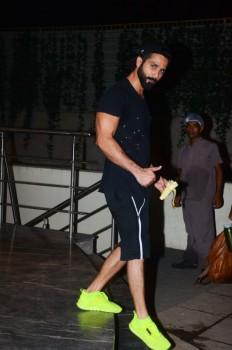 Actor Shahid Kapoor spotted after gym session.