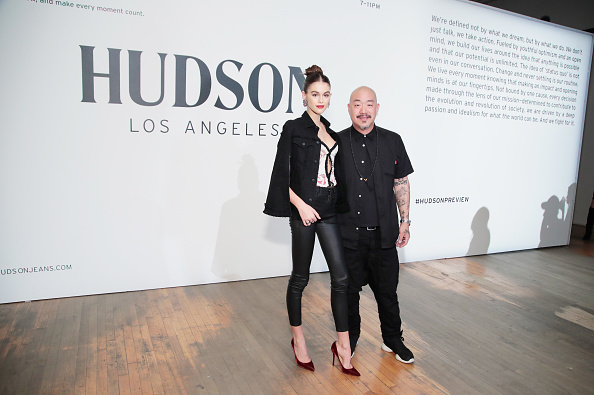 Kaia Gerber (L) and Peter Kim, Hudson Jeans CEO attend Hudson Jean SS18 Preview Hosted by Kaia Gerber on October 20, 2017 in New York City. Kaia Jordan Gerber,model Kaia Jordan Gerber,Hudson Jeans event,Hudson Jeans,Kaia Gerber at Hudson Jeans event,Kaia Gerber flaunts her sensational figure,Kaia Gerber figure,Kaia Gerber pics,Kaia Gerber images,Kaia Gerber stills,Kaia Gerber pictures