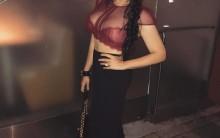 Bollywood actor Sanjay Dutt's daughter Trishala Dutt sets pulses racing in a crochet maroon crop top.