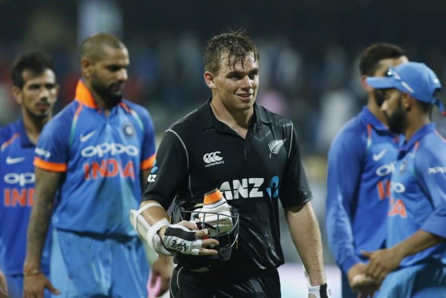 Indian wrist spinners Chahal and Kuldeep Yadav who were successful in the previous series against Australia and Sri Lanka looked rather ineffective against New Zealand. Earlier, India rode on a patient century from skipper Virat Kohli to post 280/8 against New Zealand. Kohli, who scored 121 runs, brought up his 31st ton in his 200th ODI. His 125-ball knock included nine hits to the fence and two sixes. Middle-order batsman Dinesh Karthik (37), making his comeback into the side, also played an important knock. For New Zealand, experienced pacers Trent Boult (4/35) and Tim Southee (3/73) bowled well but failed to restrict India to a low total. Opting to bat first, India lost openers Rohit Sharma (20), Shikhar Dhawan (9) and batsman Kedar Jadhav (12) in quick succession. Tom Latham,Ross Taylor,Tom Latham and Ross Taylor,india vs new zealand,new zealand beats india,new zealand trash india,Virat Kohli,Virat Kohli 100
