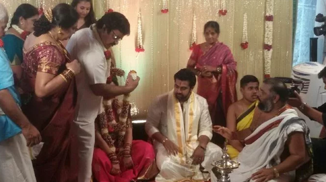 The ceremony will take place at Meghana's residence in JP Nagar. Chiranjeevi Sarja,Meghana Raj,Chiranjeevi Sarja and Meghana Raj,Chiranjeevi Sarja and Meghana Raj engagement,Chiranjeevi Sarja and Meghana Raj marriage,Chiranjeevi Sarja and Meghana Raj engagement pics,Chiranjeevi Sarja and Meghana Raj engagement images,C