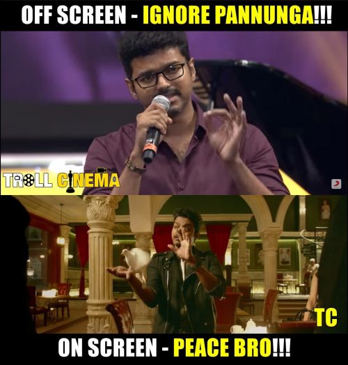 Vijay's movie Mersal memes. Mersal memes,Mersal movie memes,Mersal trolls,Mersal movie trolls,Thalapathy Vijay,Vijay,Ilayathalapathy Vijay,Vijay trolls,Vijay memes,actor vijay memes