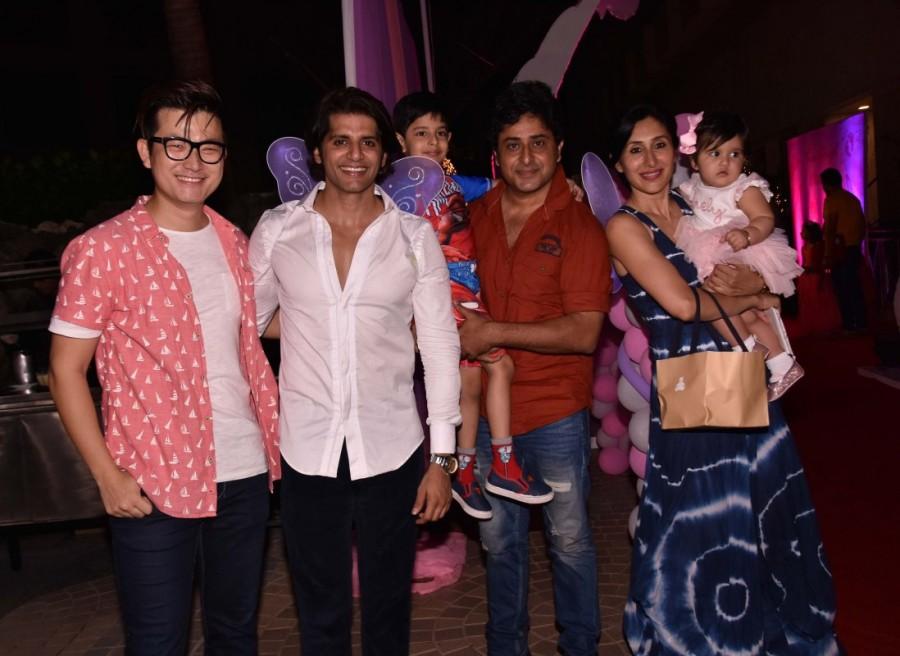 Karanvir Bohra and Teejay Sidhu's little cuties birthday pics. Karanvir Bohra and Teejay Sidhu,Karanvir Bohra,Teejay Sidhu,Karanvir Bohra and Teejay Sidhu's little cuties,Karanvir Bohra and Teejay Sidhu daughter