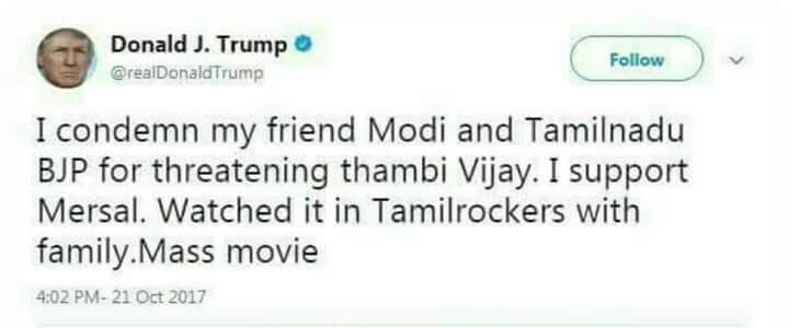 Thalapathy Vijay's Mersal meme.