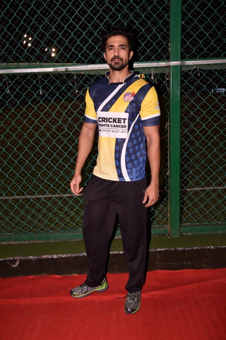 Actor Saqib Saleem at Celebrity Cricket Match Ink Cricket Blast 2017 in Mumbai on Oct 21, 2017. Varun Sharma,Saqib Saim,Rajnish Duggal,Zayed Khan,Cancer Cricket Match,Celebs at Cancer Cricket Match,cancer patients